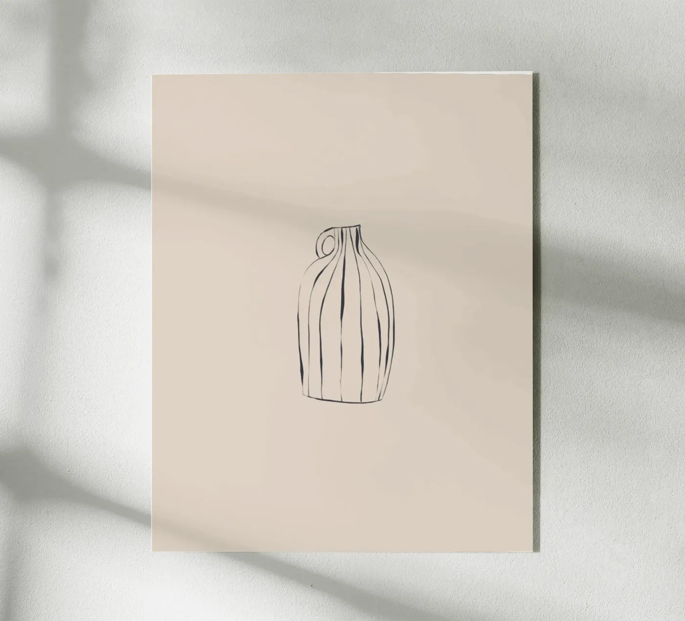Striped Vase plexiglass da Ivy Green Illustrations