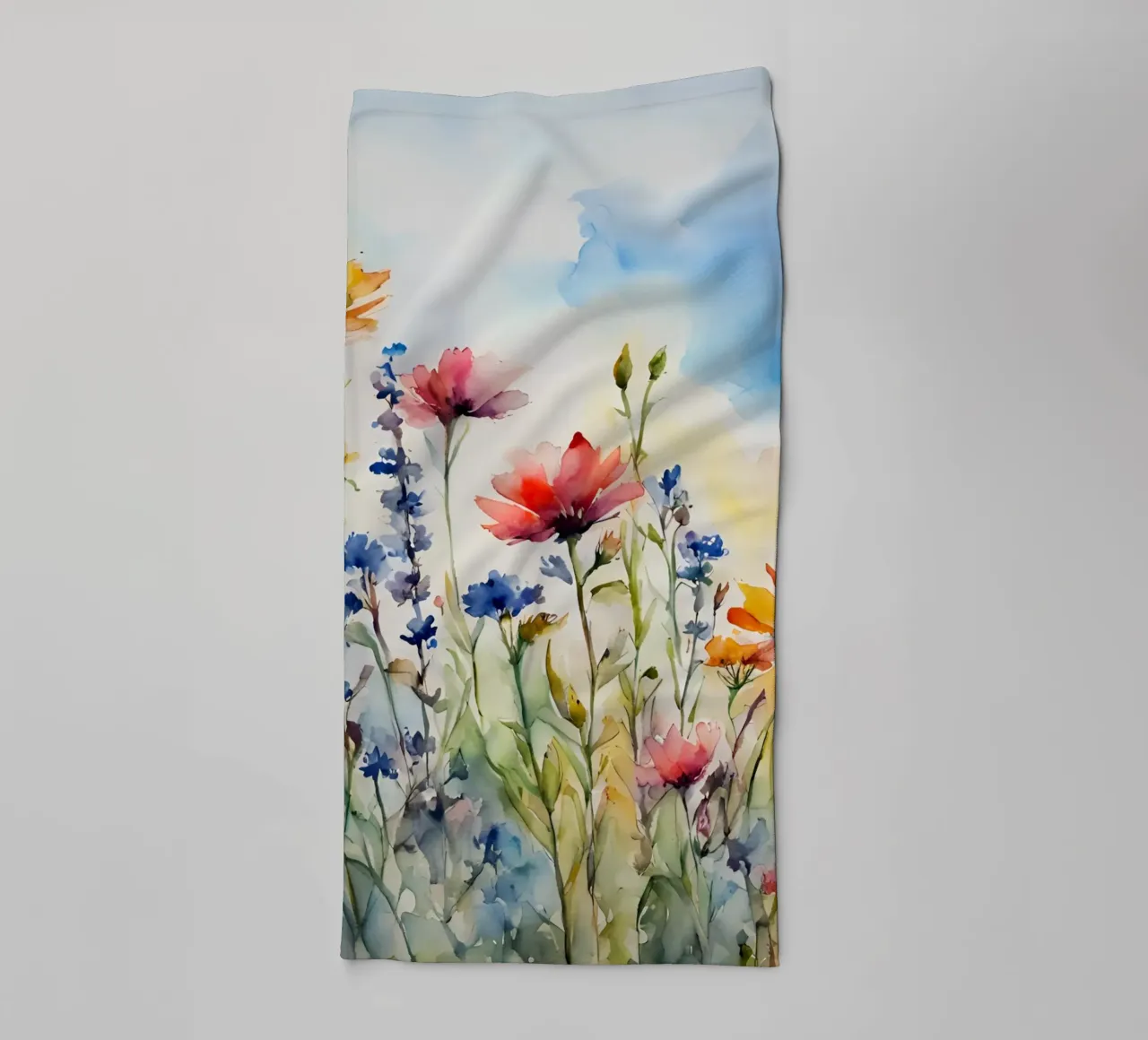 Wildblumenwiese asciugamano da bagno da Ohkimiko
