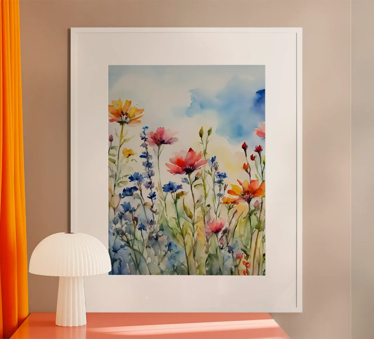 Wildblumenwiese poster da Ohkimiko