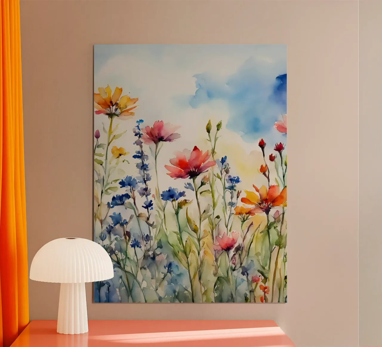 Wildblumenwiese poster da Ohkimiko