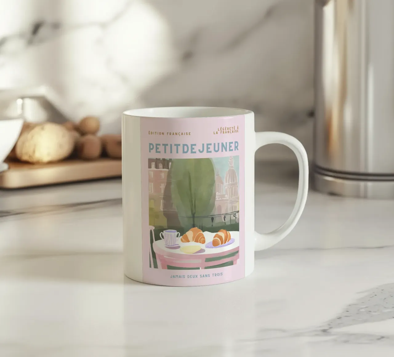Petit dejeuner tazza in ceramica da Ohkimiko