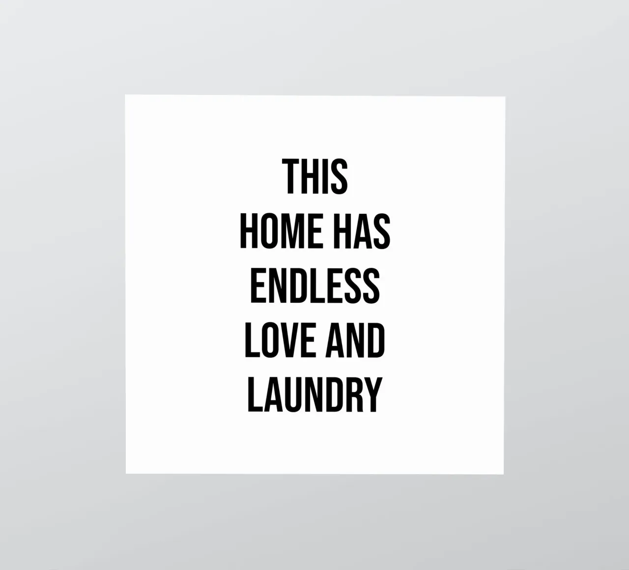 Questa casa ha un amore infinito e una citazione di lavanderia adesivo da Paigaam Studio