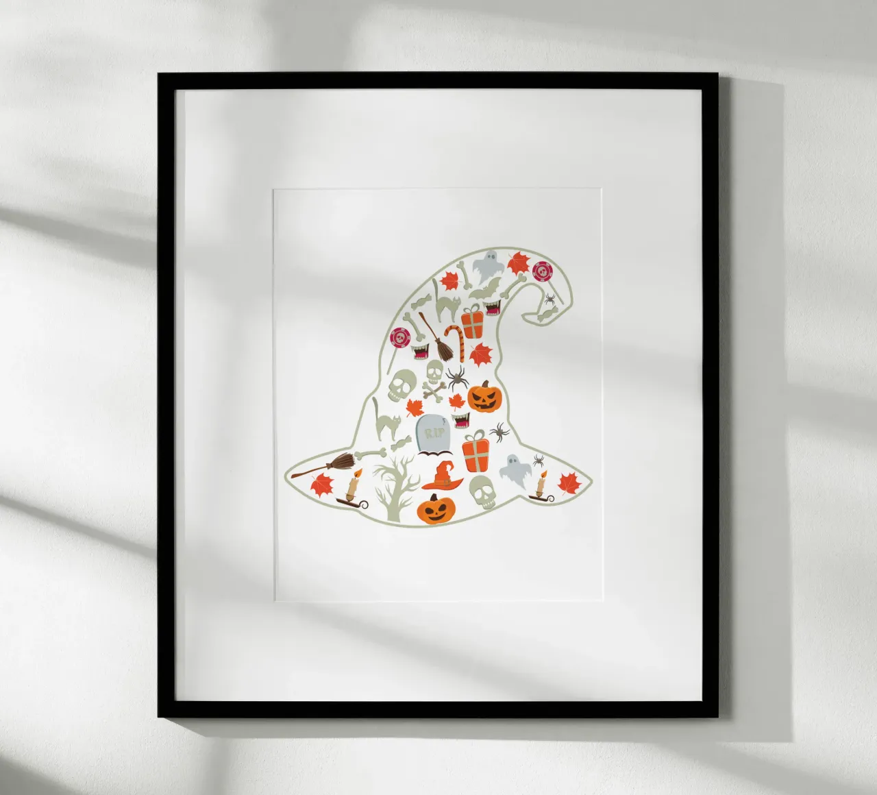 witch hat silhouette poster da edsonramosart