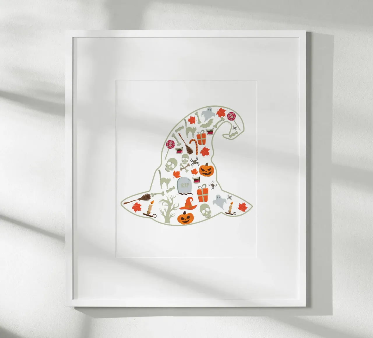 witch hat silhouette poster da edsonramosart