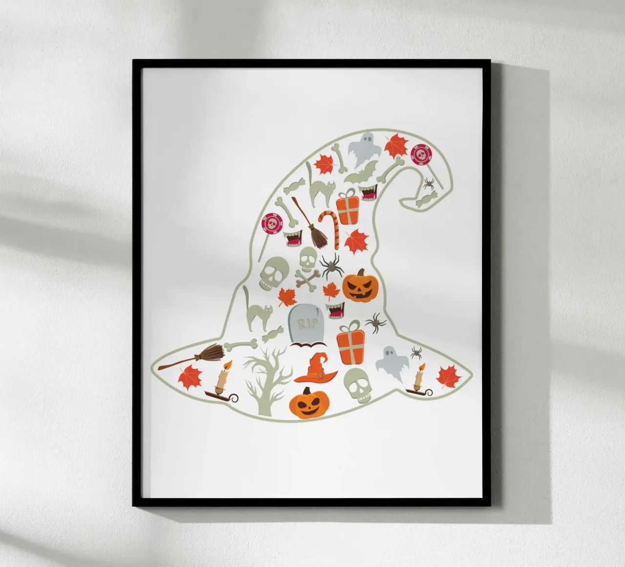 witch hat silhouette poster da edsonramosart