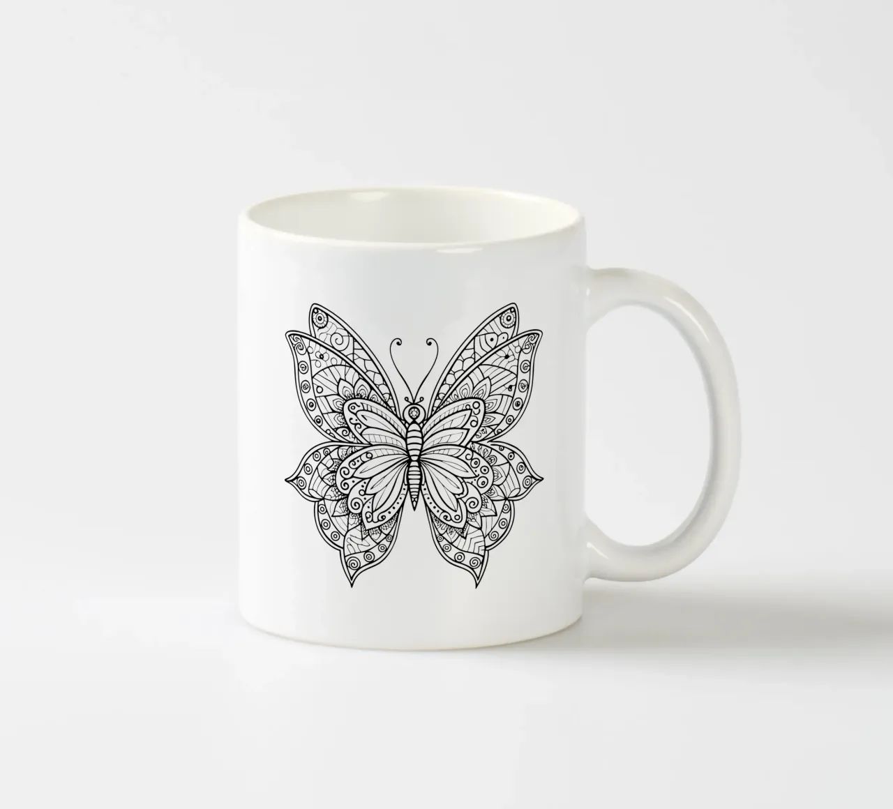 Armonia in volo: Design della farfalla Zenart tazza in ceramica da Artnesia