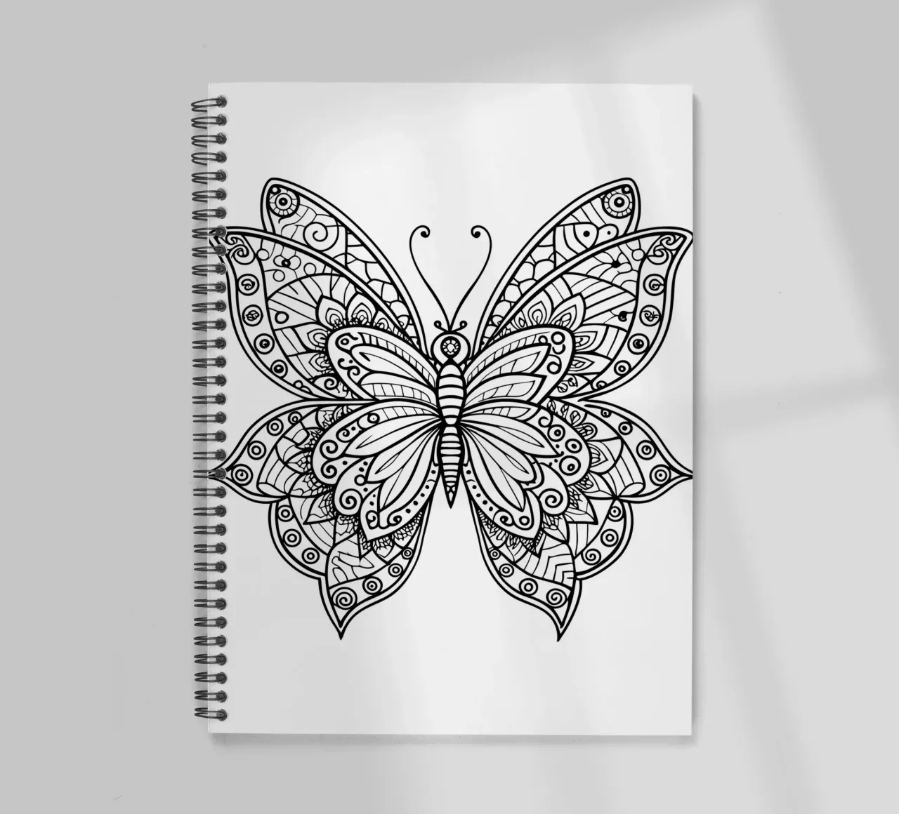 Harmony in Flight: Zenart Butterfly Design spiral notebook by Artnesia