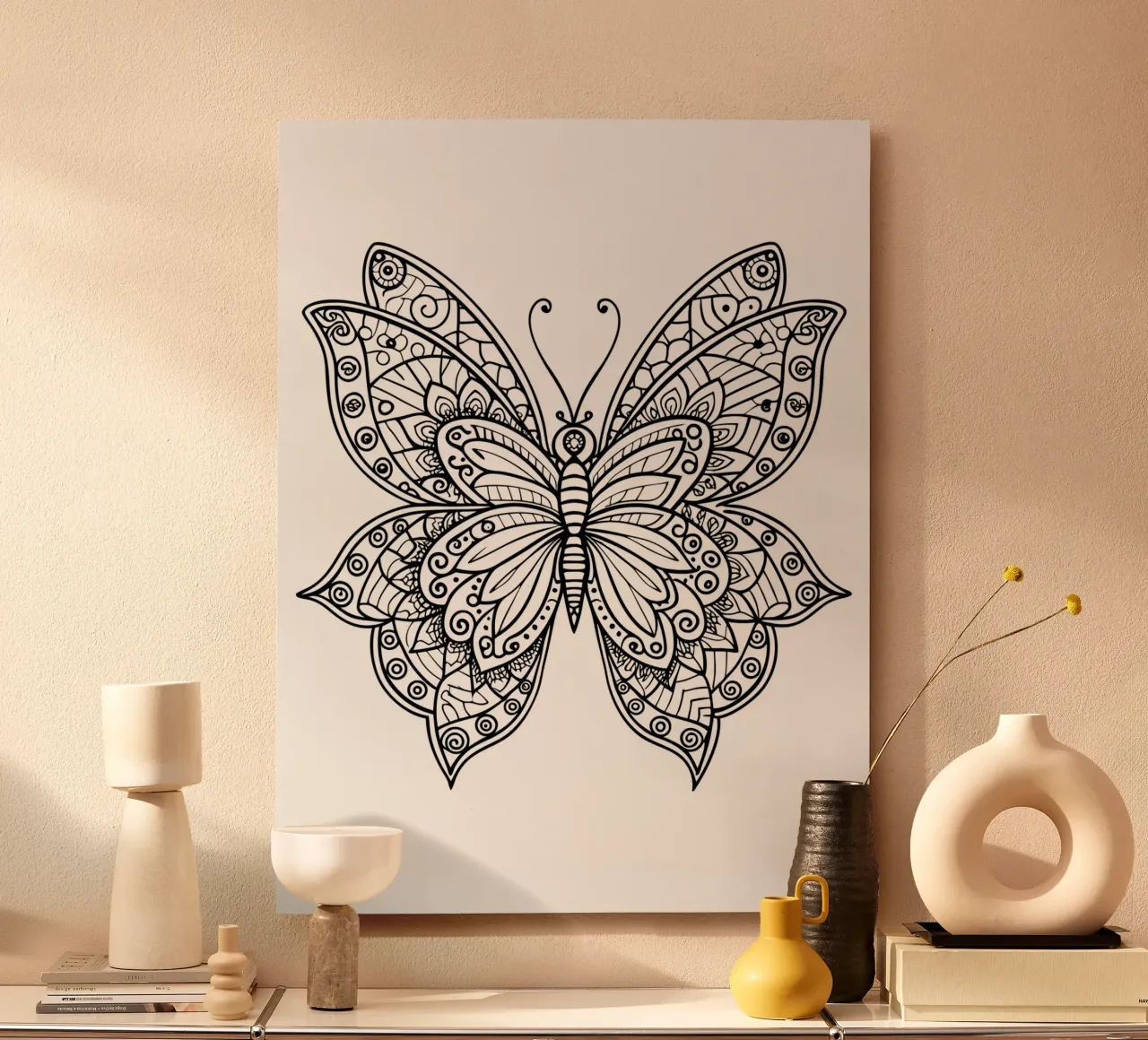 Armonia in volo: Design della farfalla Zenart alluminio dibond da Artnesia