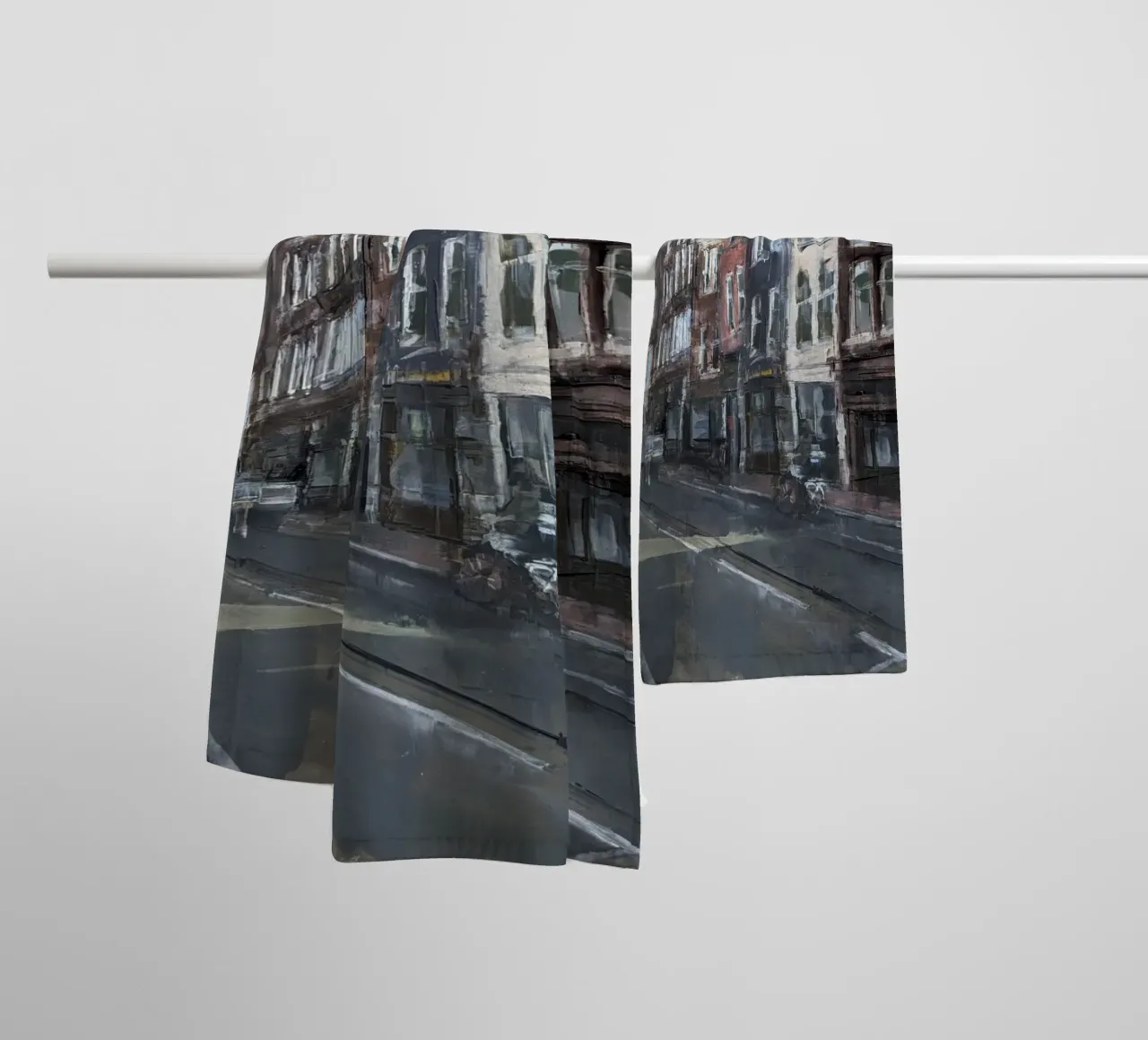 "AMSTERDAM_24_01" - City view towel by Eduard Warkentin Art