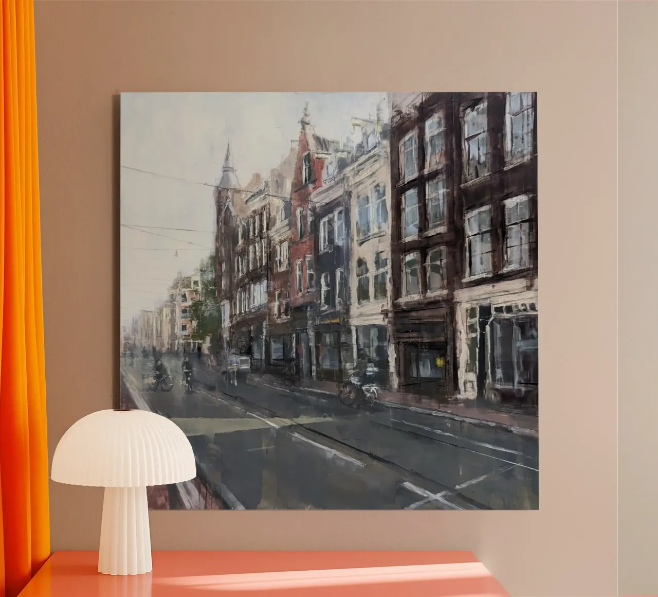 "AMSTERDAM_24_01" – Stadtansicht Forex-Platte von Eduard Warkentin Art
