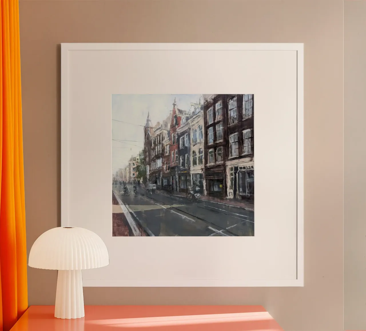 "AMSTERDAM_24_01" - Vue de la ville poster de Eduard Warkentin Art