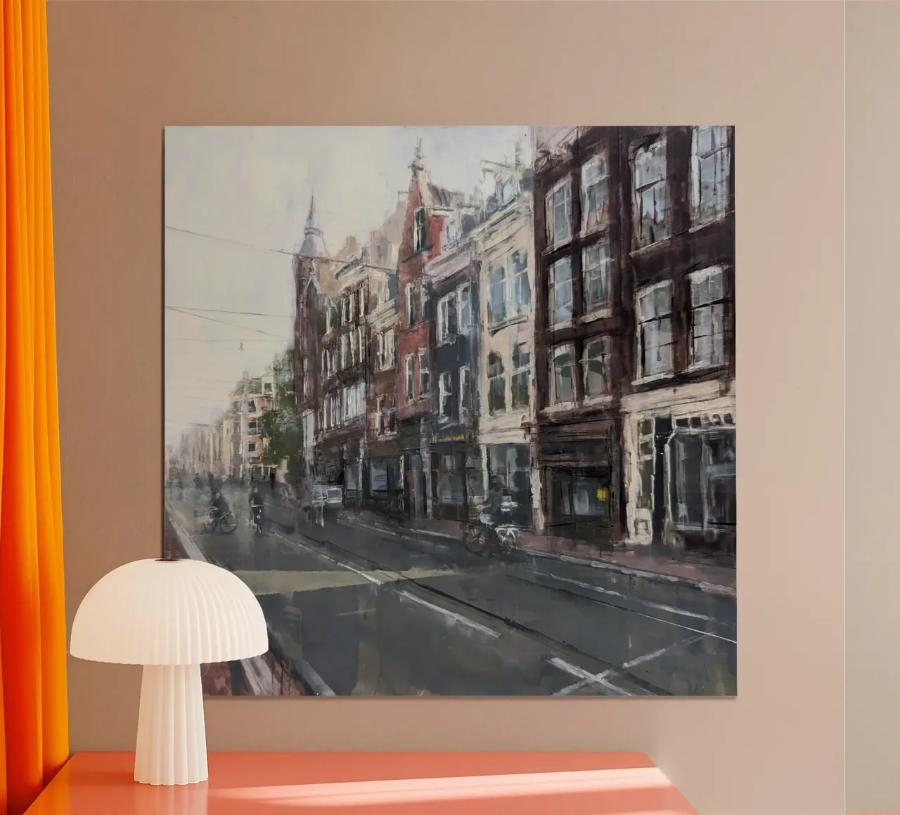 "AMSTERDAM_24_01" - Vue de la ville poster de Eduard Warkentin Art
