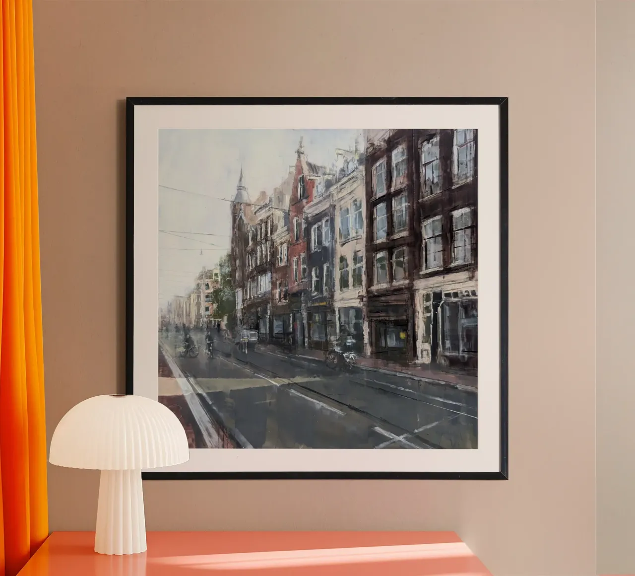 "AMSTERDAM_24_01" - Vue de la ville poster de Eduard Warkentin Art