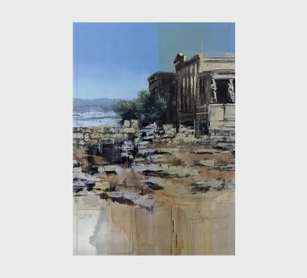 "ATHEN_24_01" - Ruines de l'Acropole d'Athènes carnet de notes de Eduard Warkentin Art