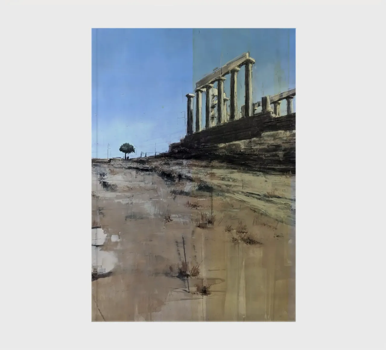 "ATHEN_24_02" - Rovine del Tempio di Poseidone vicino ad Atene diario da Eduard Warkentin Art