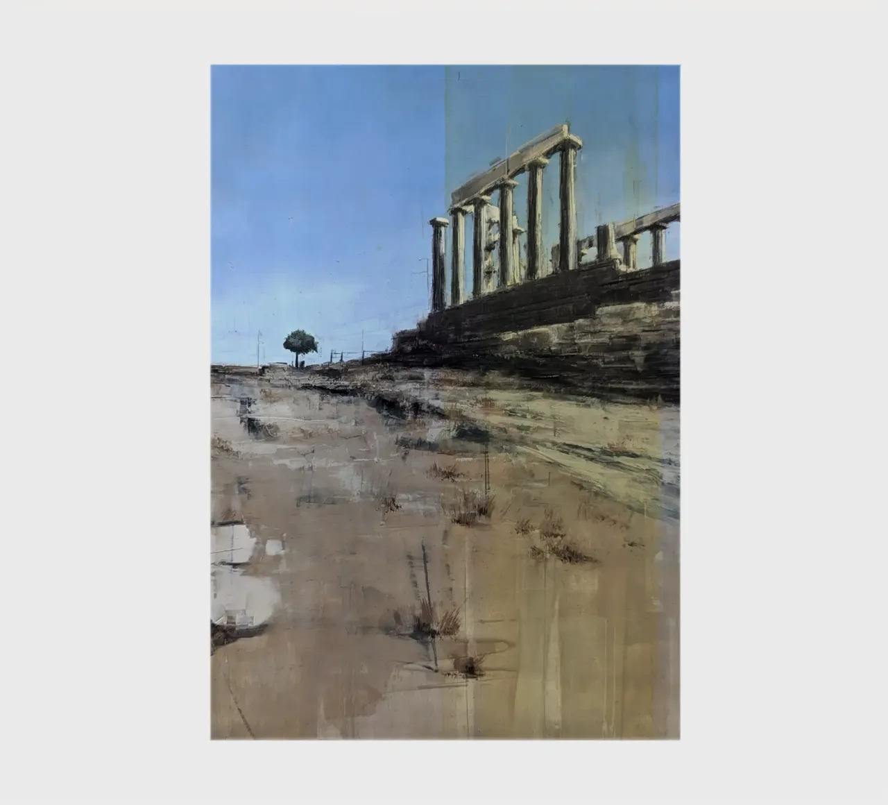 "ATHEN_24_02" - Rovine del Tempio di Poseidone vicino ad Atene diario da Eduard Warkentin Art