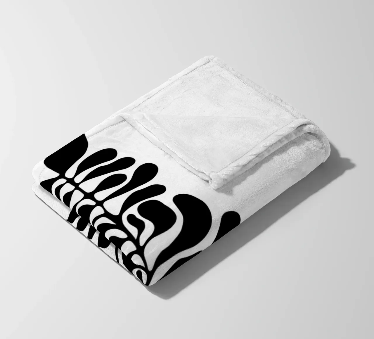 Forma monocromatica di una pianta - Arte astratta della natura coperta in pile da Whole©