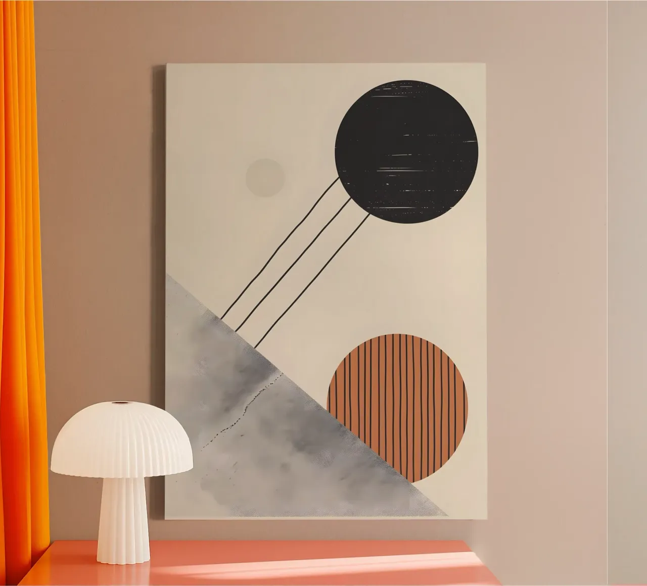 Geometric shapes tela con Cornice a cassetta da LisaArtes
