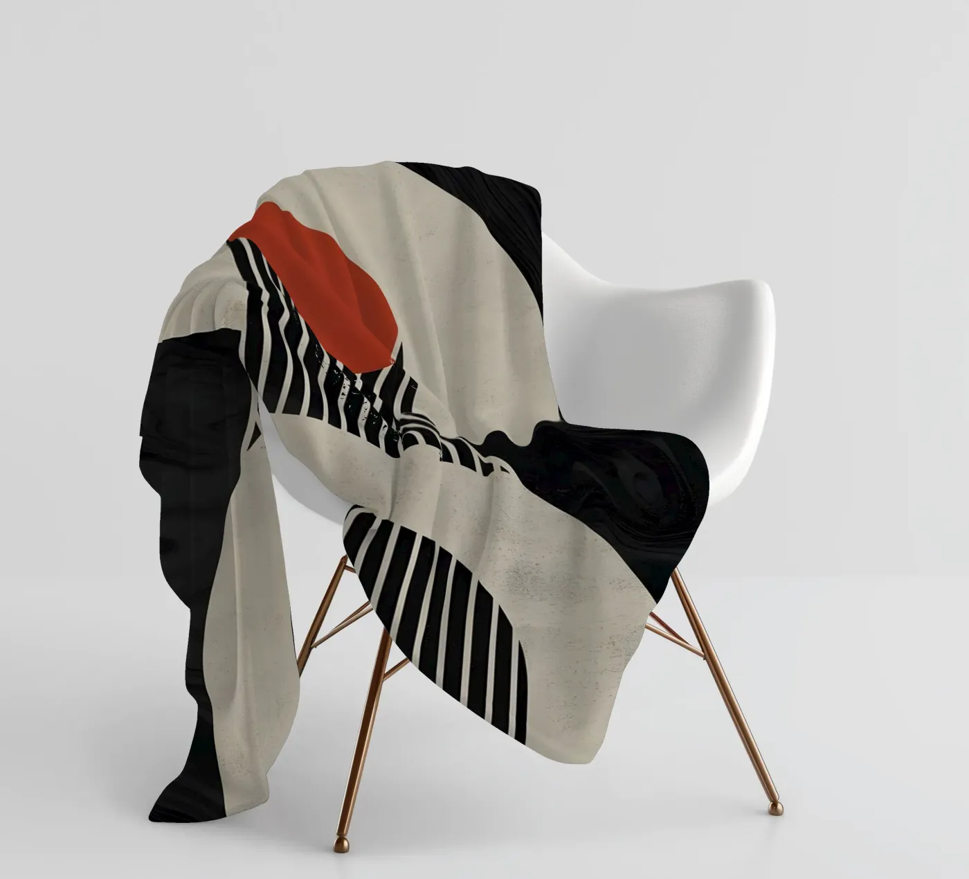 geometric composition plaid polaire de LisaArtes