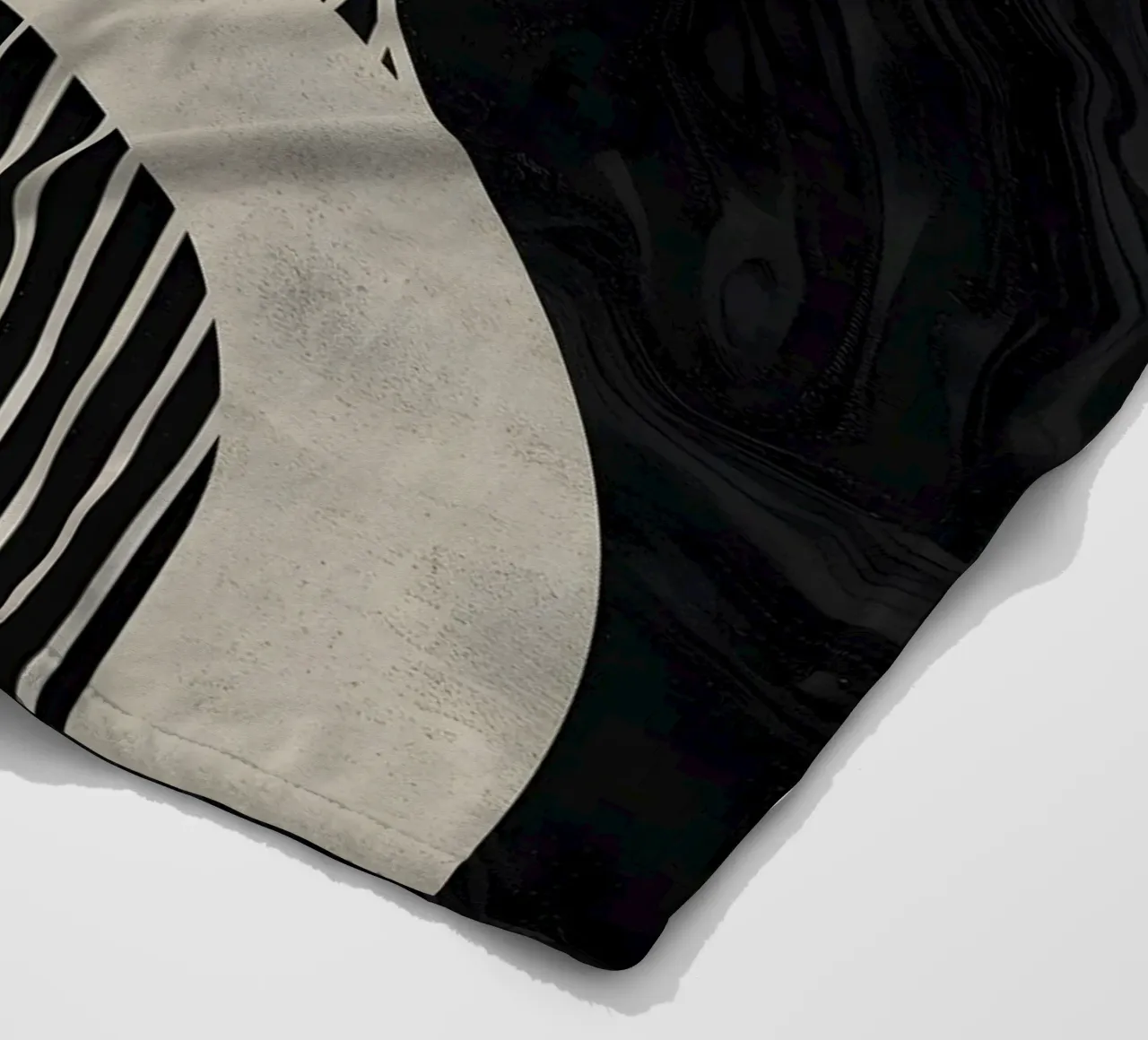 geometric composition plaid polaire de LisaArtes