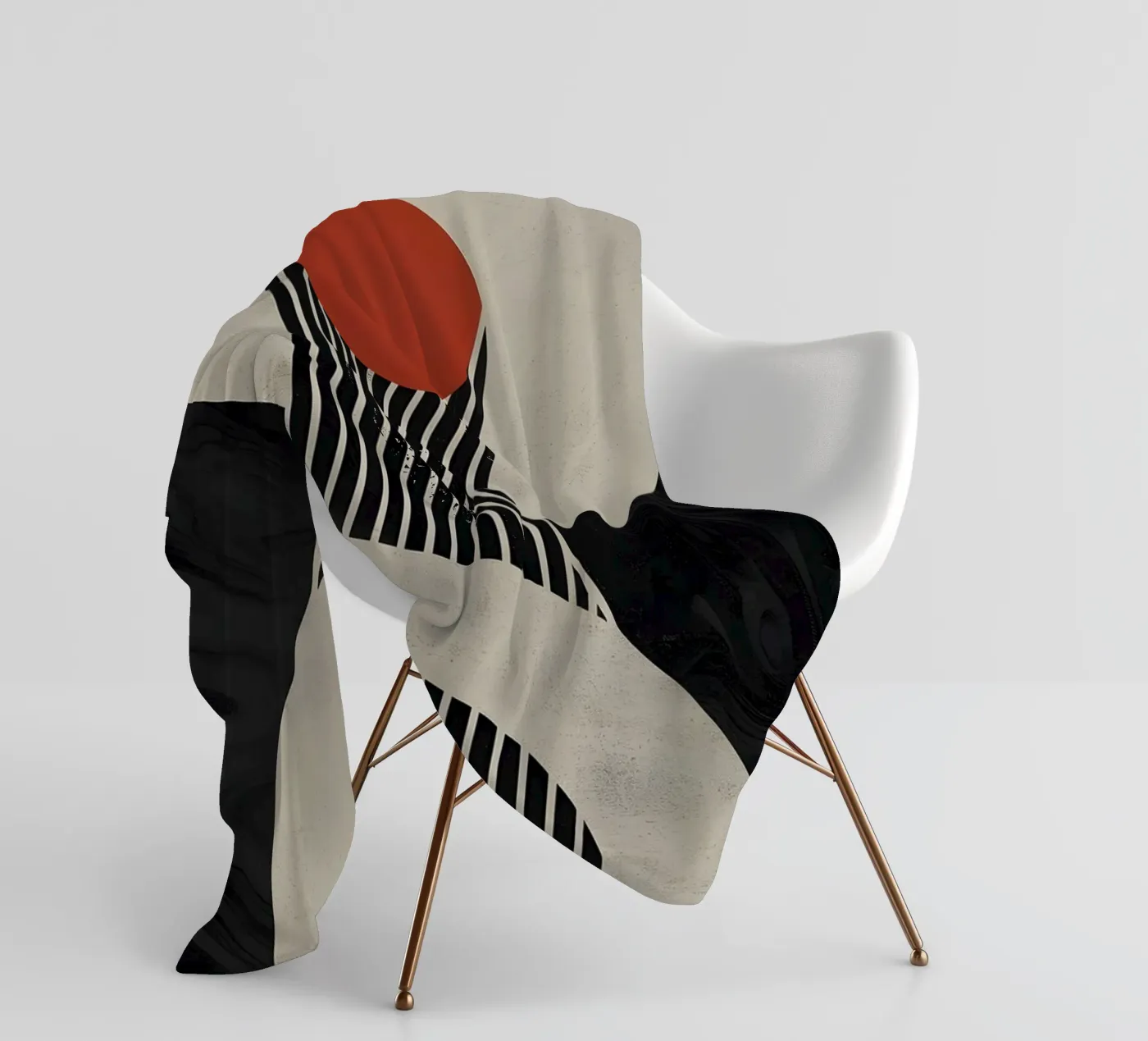 geometric composition plaid polaire de LisaArtes