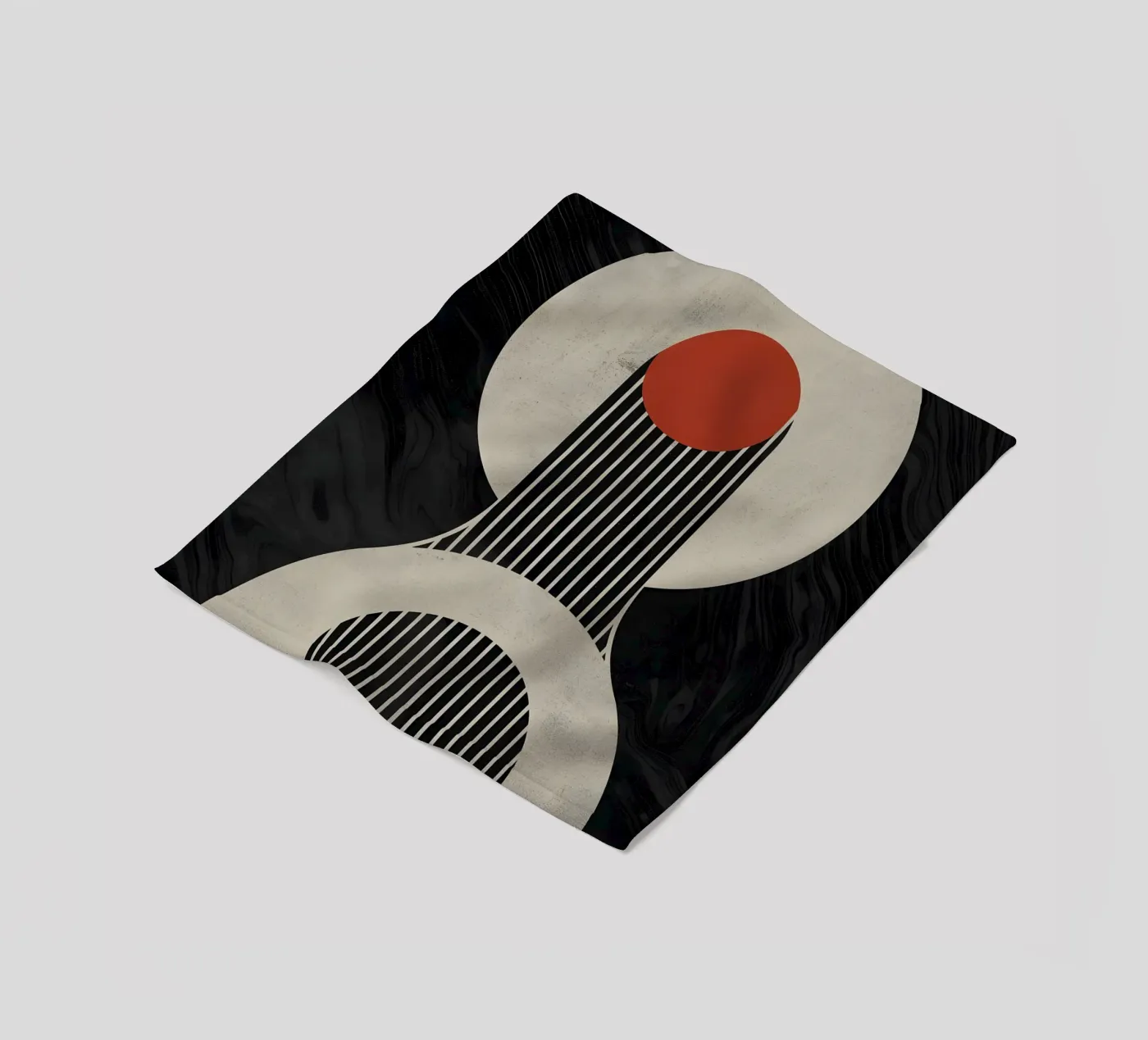 geometric composition plaid polaire de LisaArtes