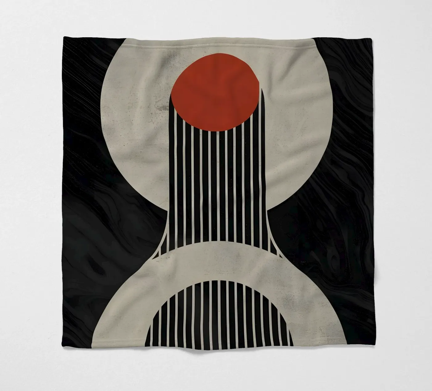 geometric composition plaid polaire de LisaArtes