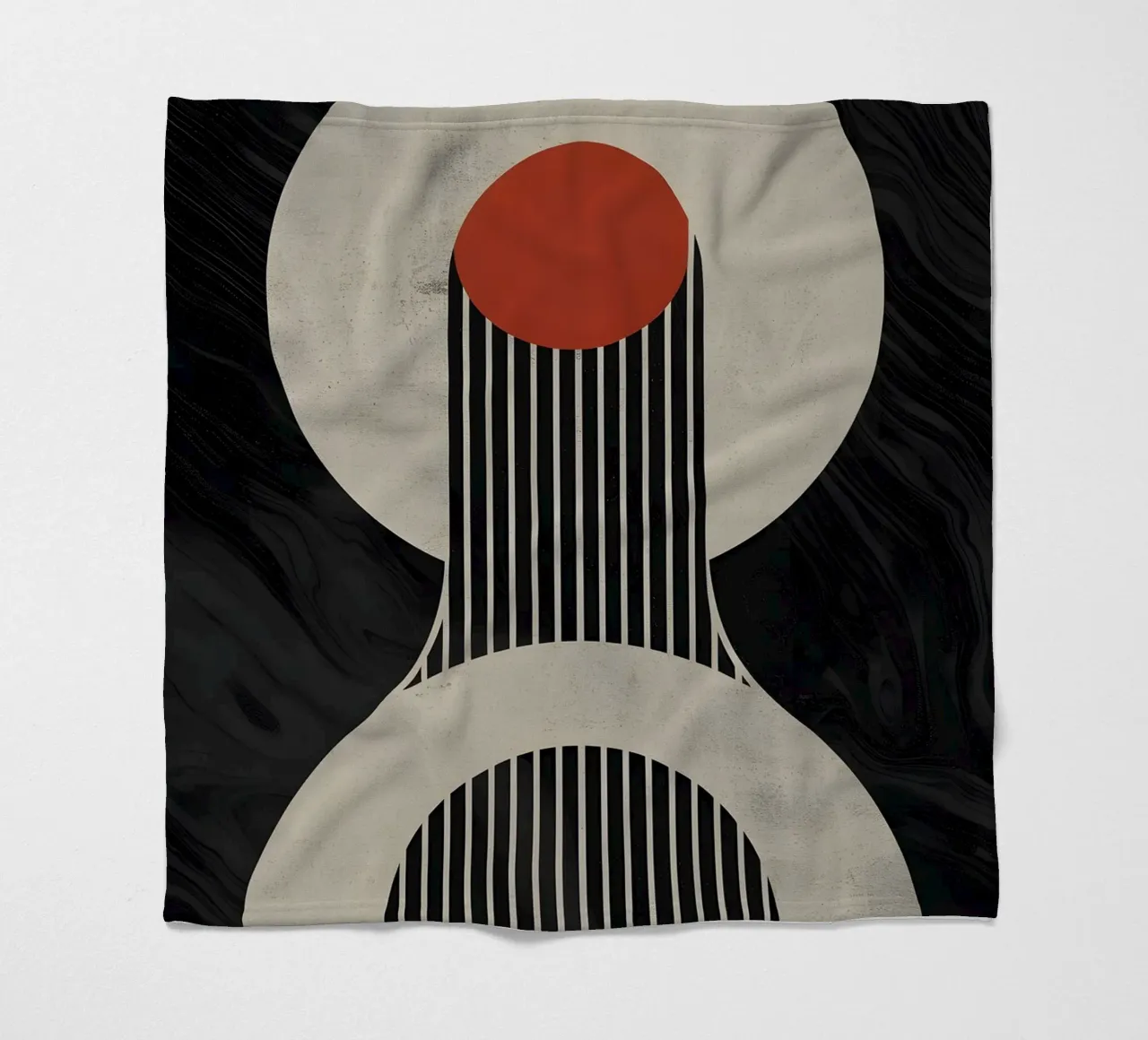 geometric composition plaid polaire de LisaArtes