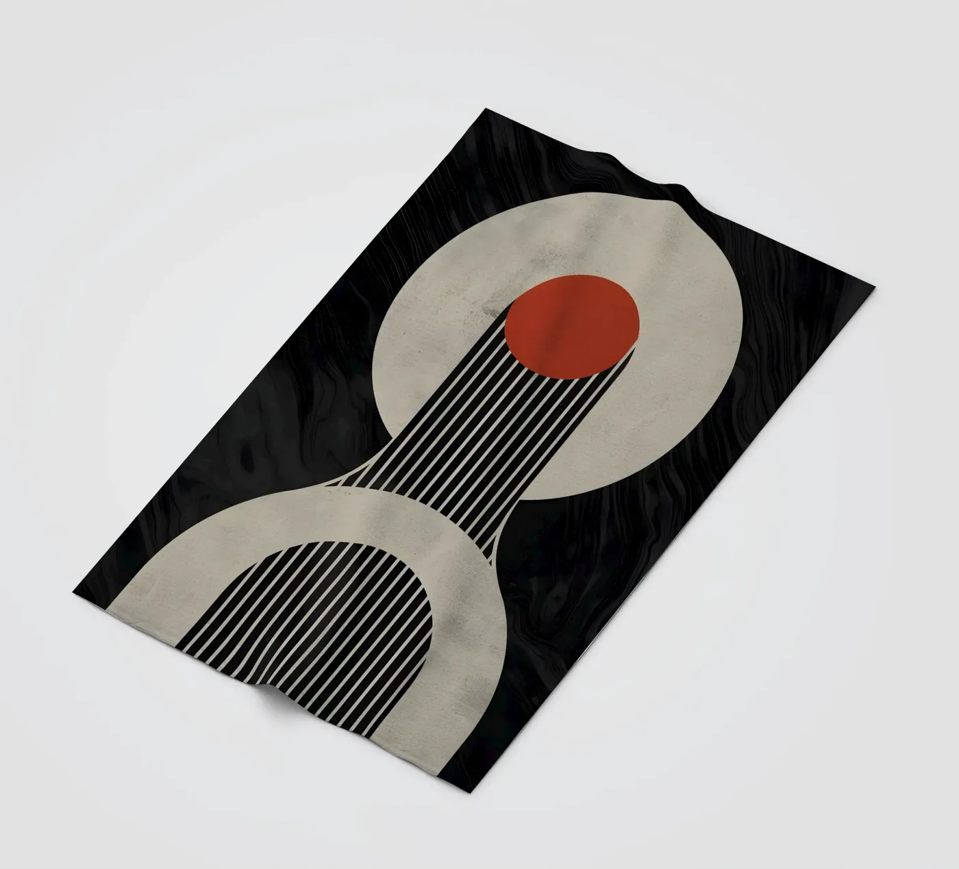 geometric composition plaid polaire de LisaArtes