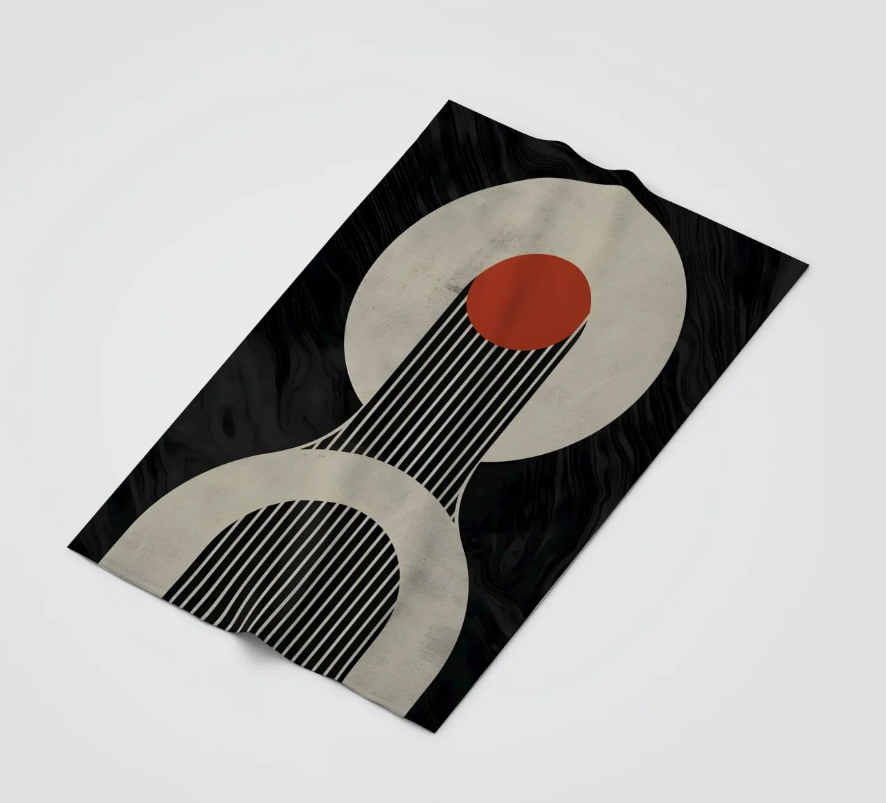 geometric composition plaid polaire de LisaArtes