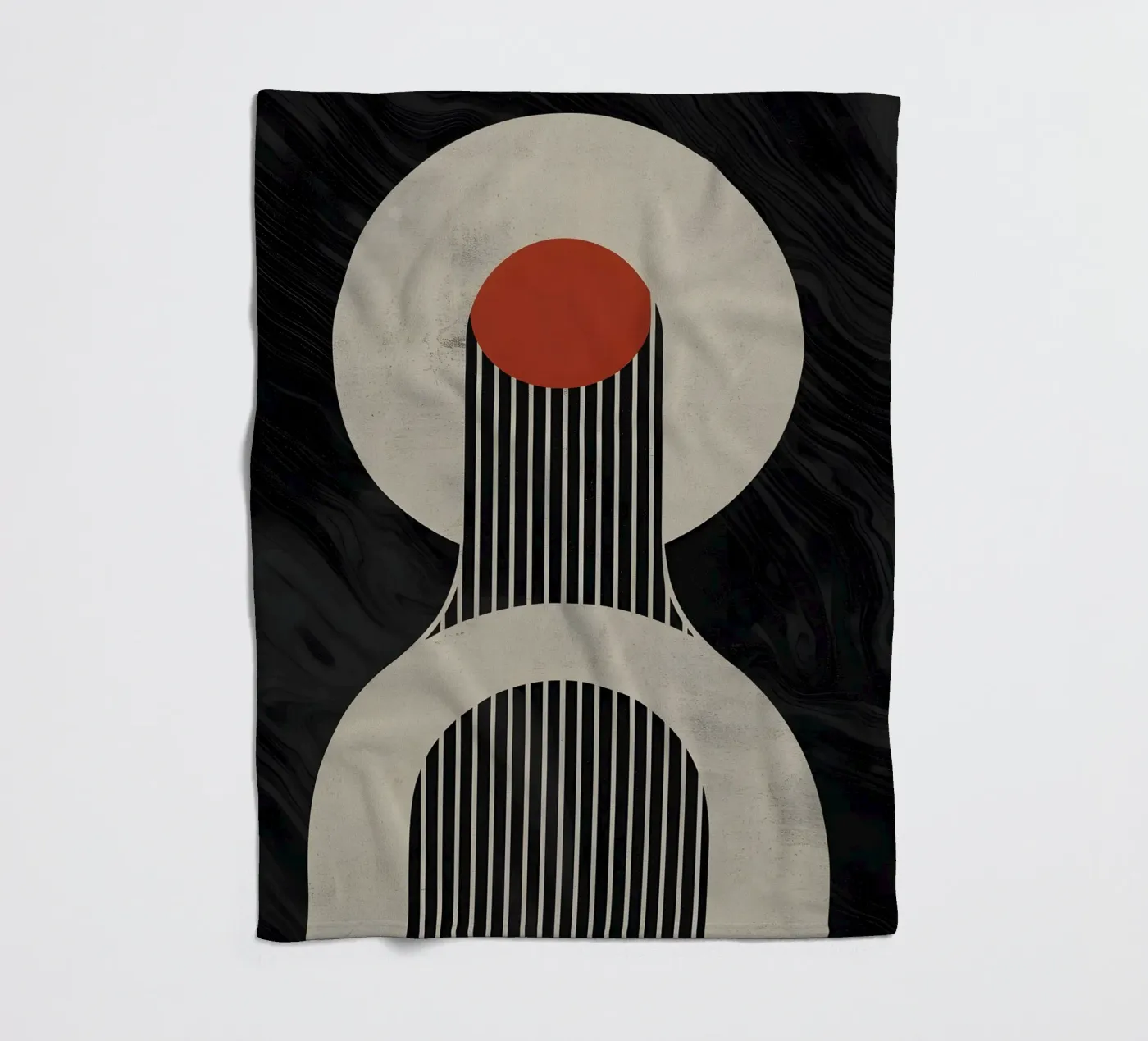 geometric composition plaid polaire de LisaArtes