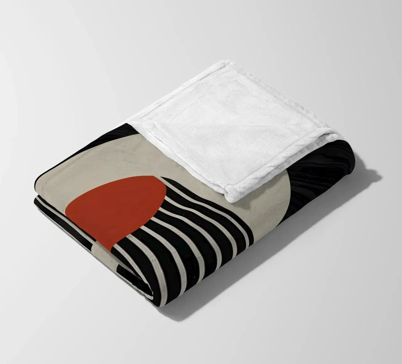 geometric composition plaid polaire de LisaArtes