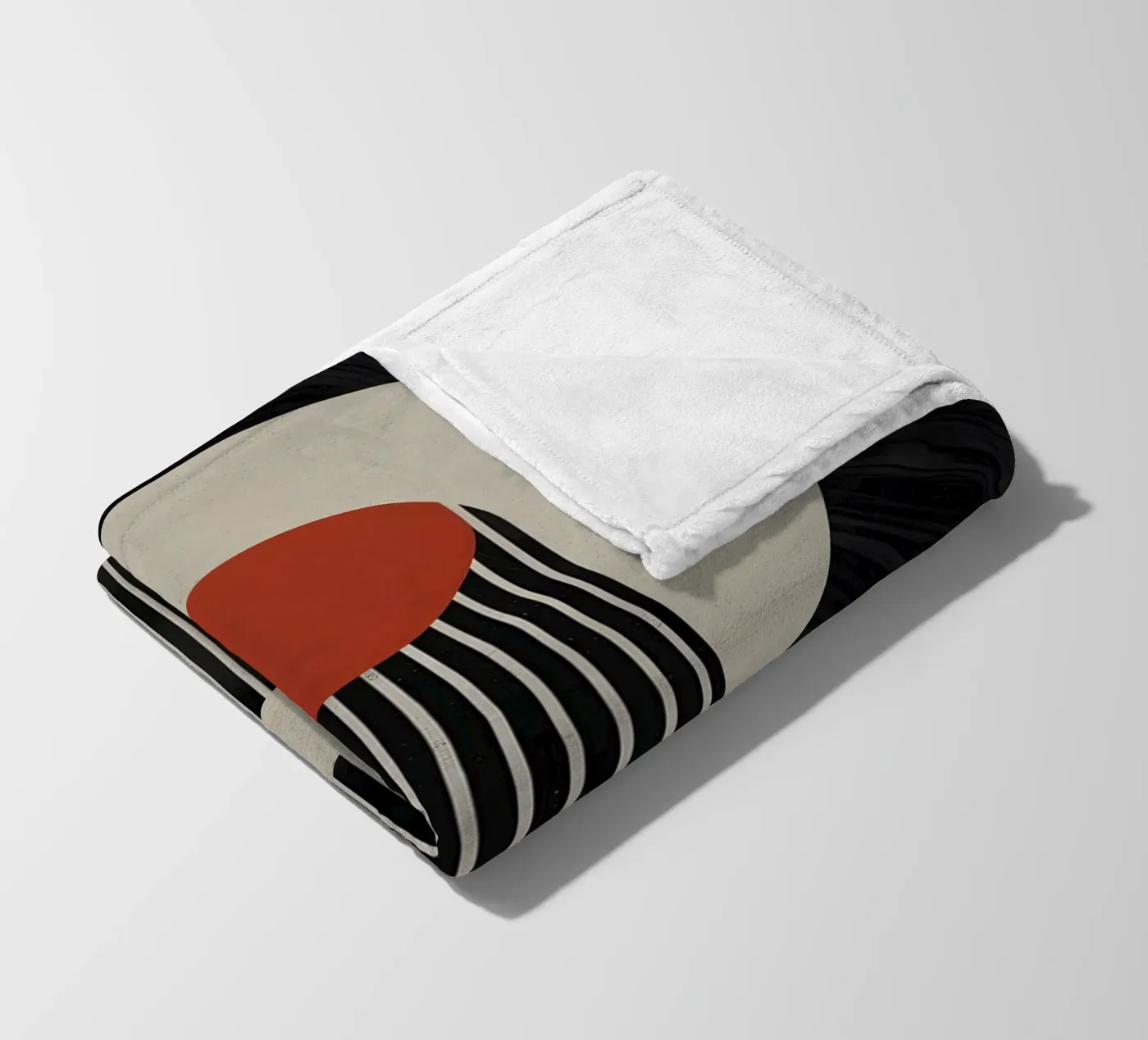 geometric composition plaid polaire de LisaArtes