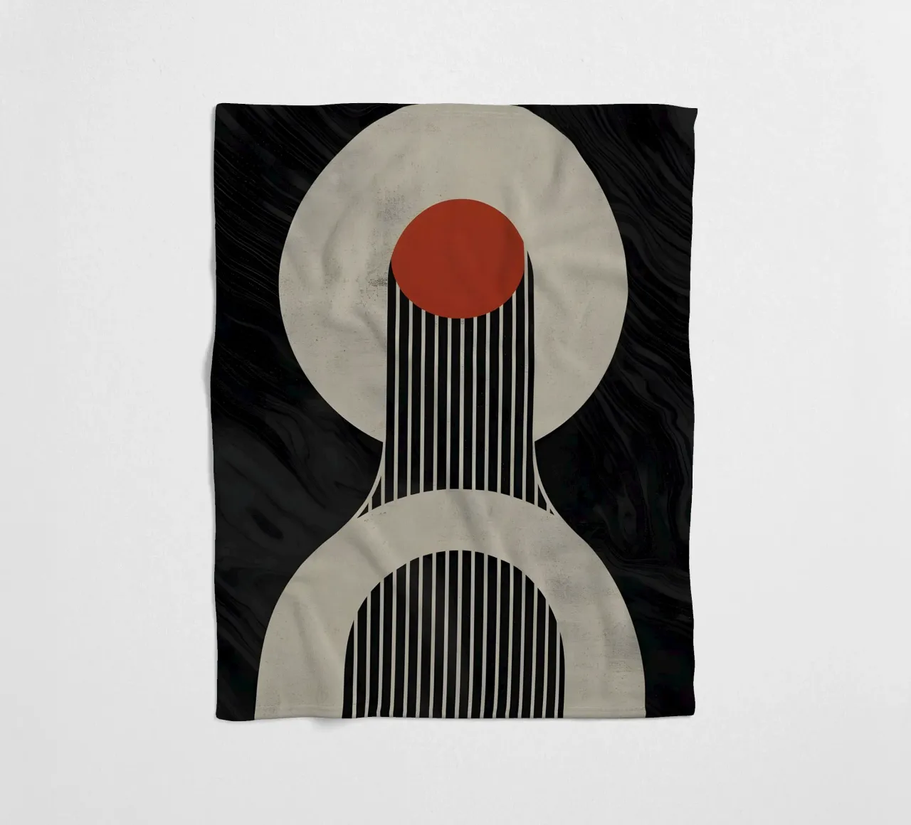 geometric composition plaid polaire de LisaArtes