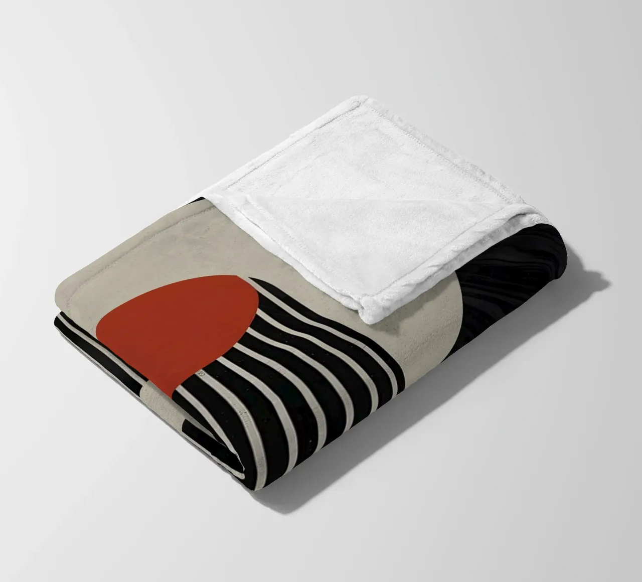 geometric composition plaid polaire de LisaArtes