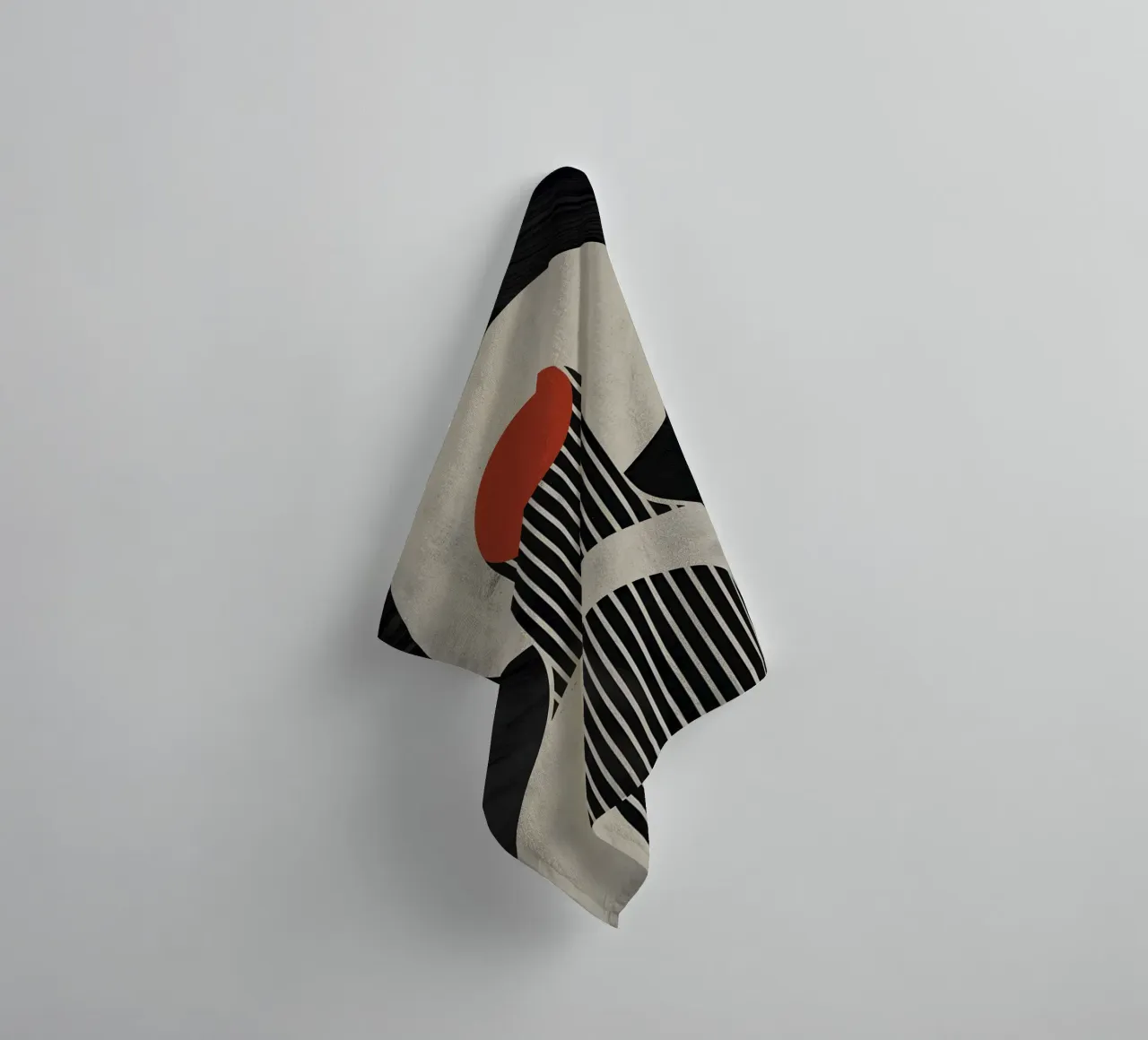 geometric composition towel by LisaArtes