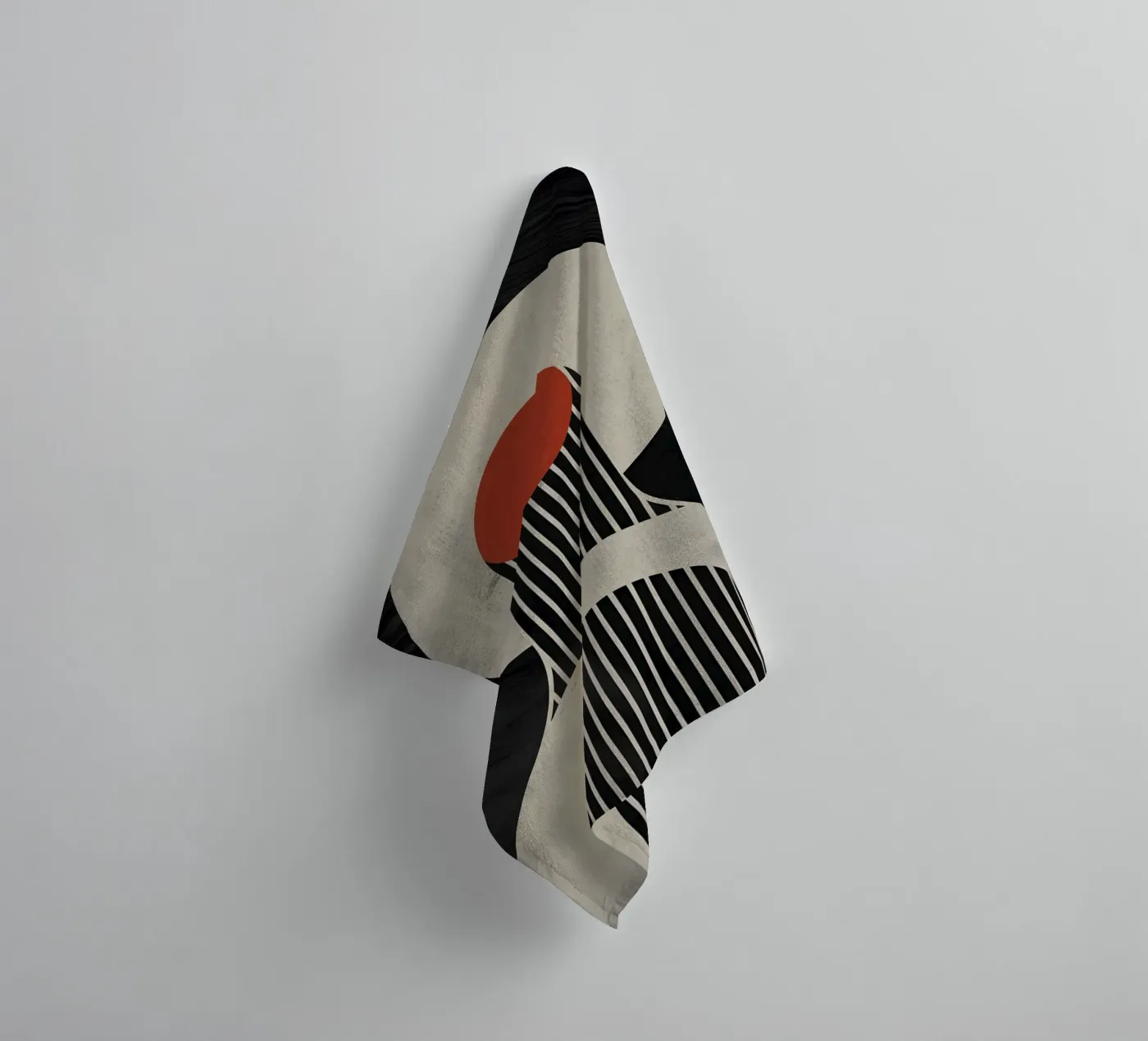 geometric composition badhanddoek van LisaArtes