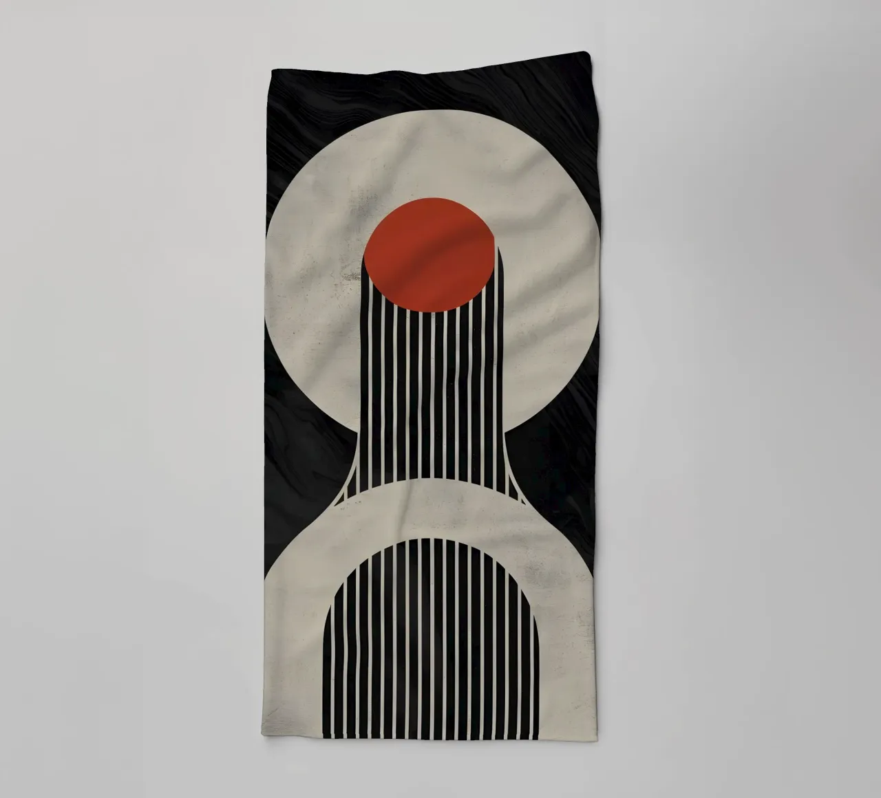 geometric composition towel by LisaArtes