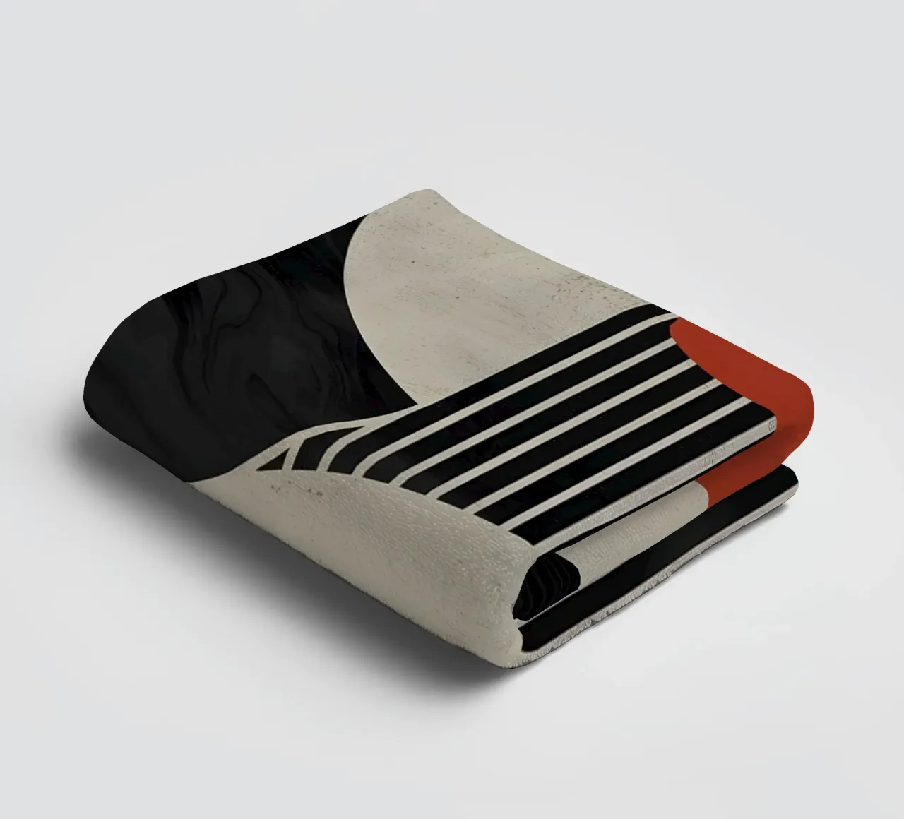 geometric composition towel by LisaArtes