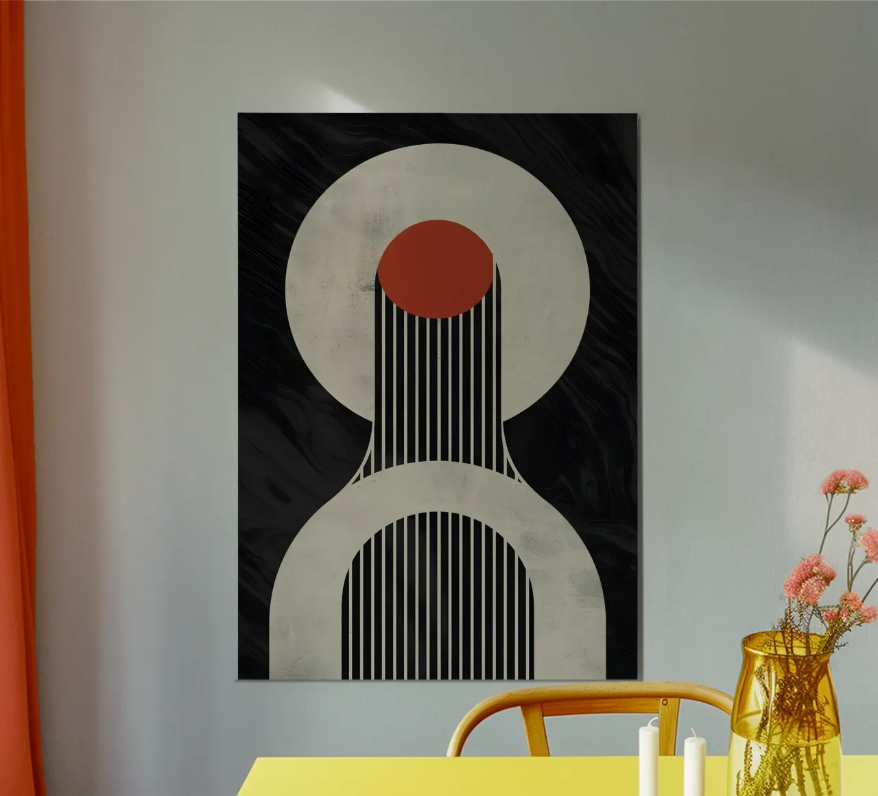 geometric composition forex plate by LisaArtes