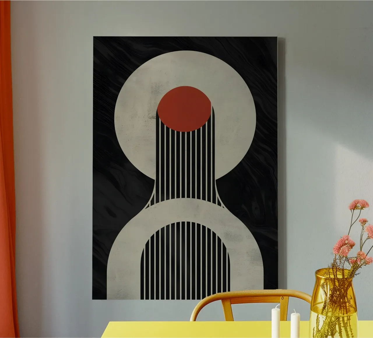 geometric composition canvas van LisaArtes