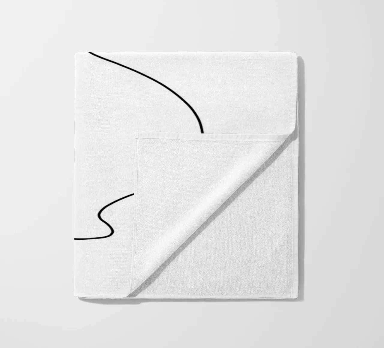Vaso minimalista - Line Art Design telo mare da Whole©