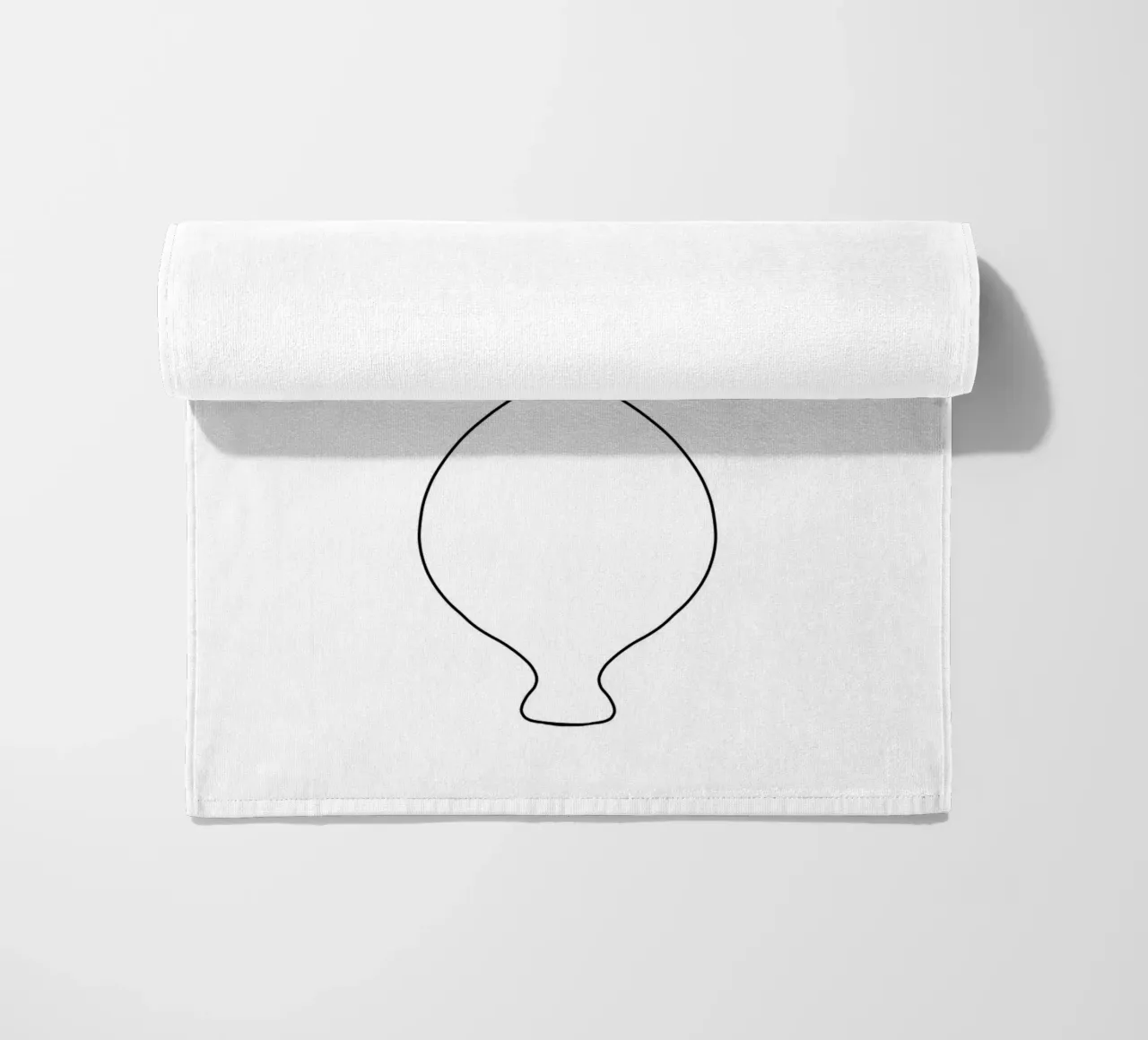 Vaso minimalista - Line Art Design telo mare da Whole©