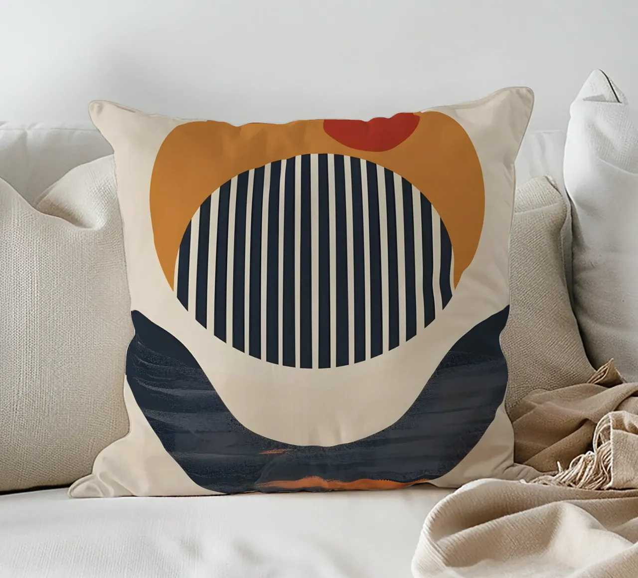 abstract modern circles cuscino da LisaArtes