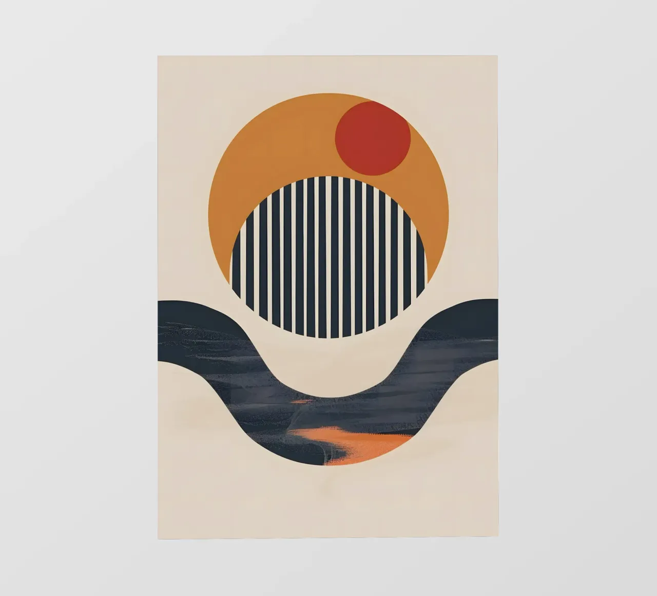 abstract modern circles telo in pvc da LisaArtes