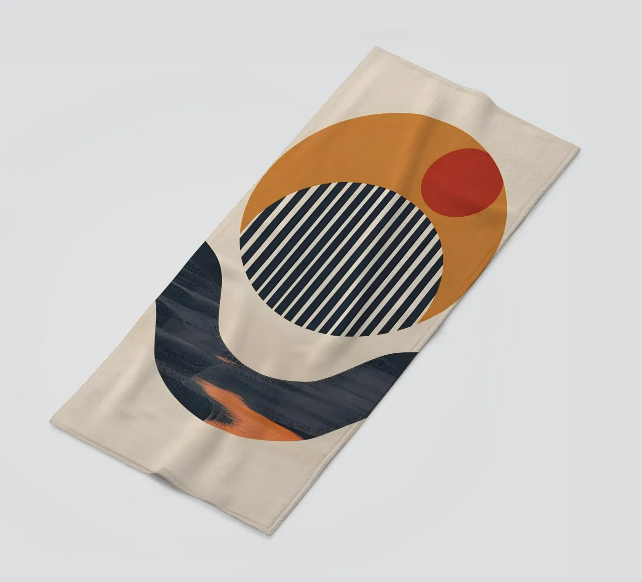 abstract modern circles telo mare da LisaArtes