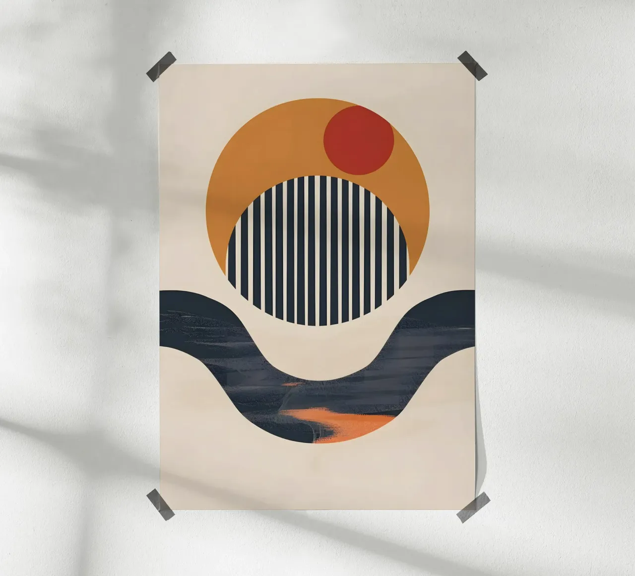 abstract modern circles carta hahnemühle da LisaArtes