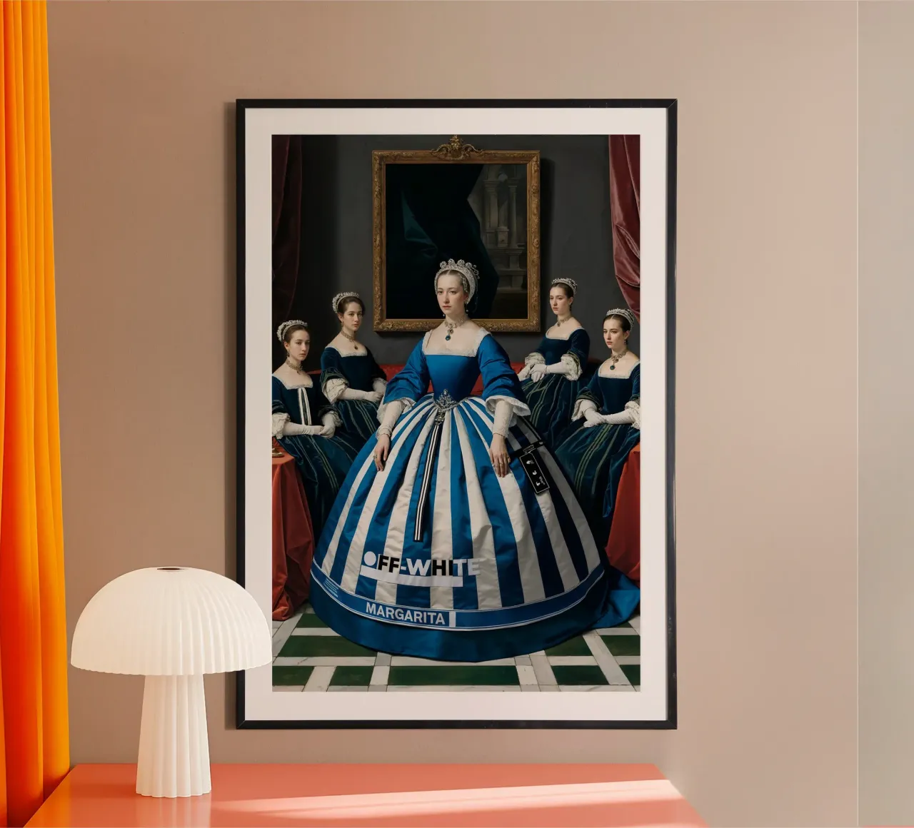 Fuori dal trono: Le strisce moderne di Margarita | Goccia limitata poster da Renaissance Rebel