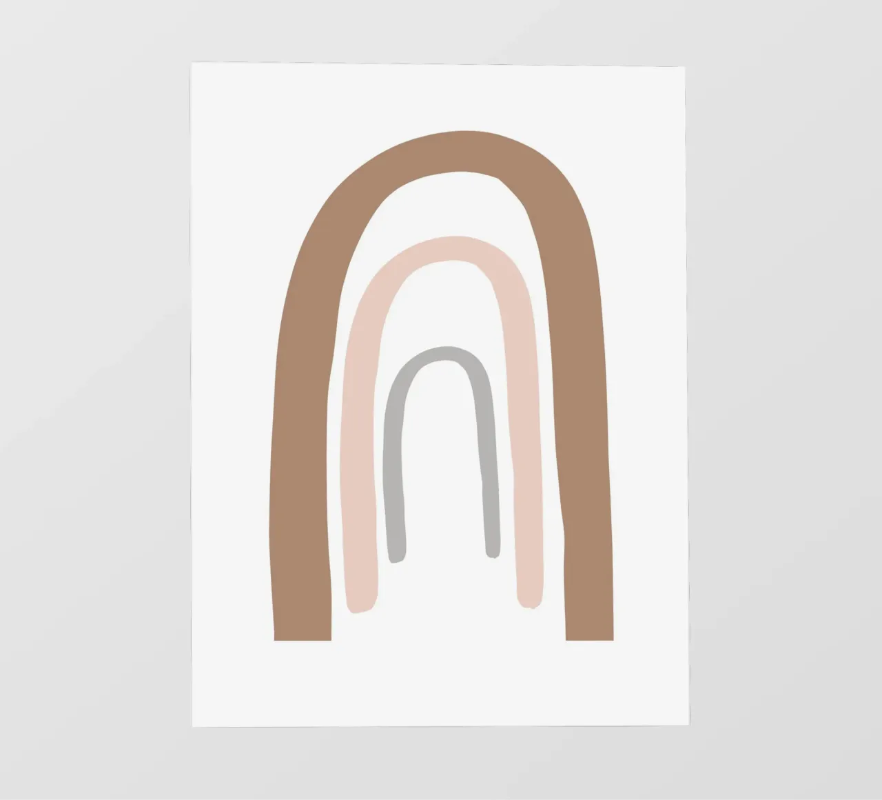 Boho Regenbogen – Abstraktes Pastell-Design Fototapete von Whole©