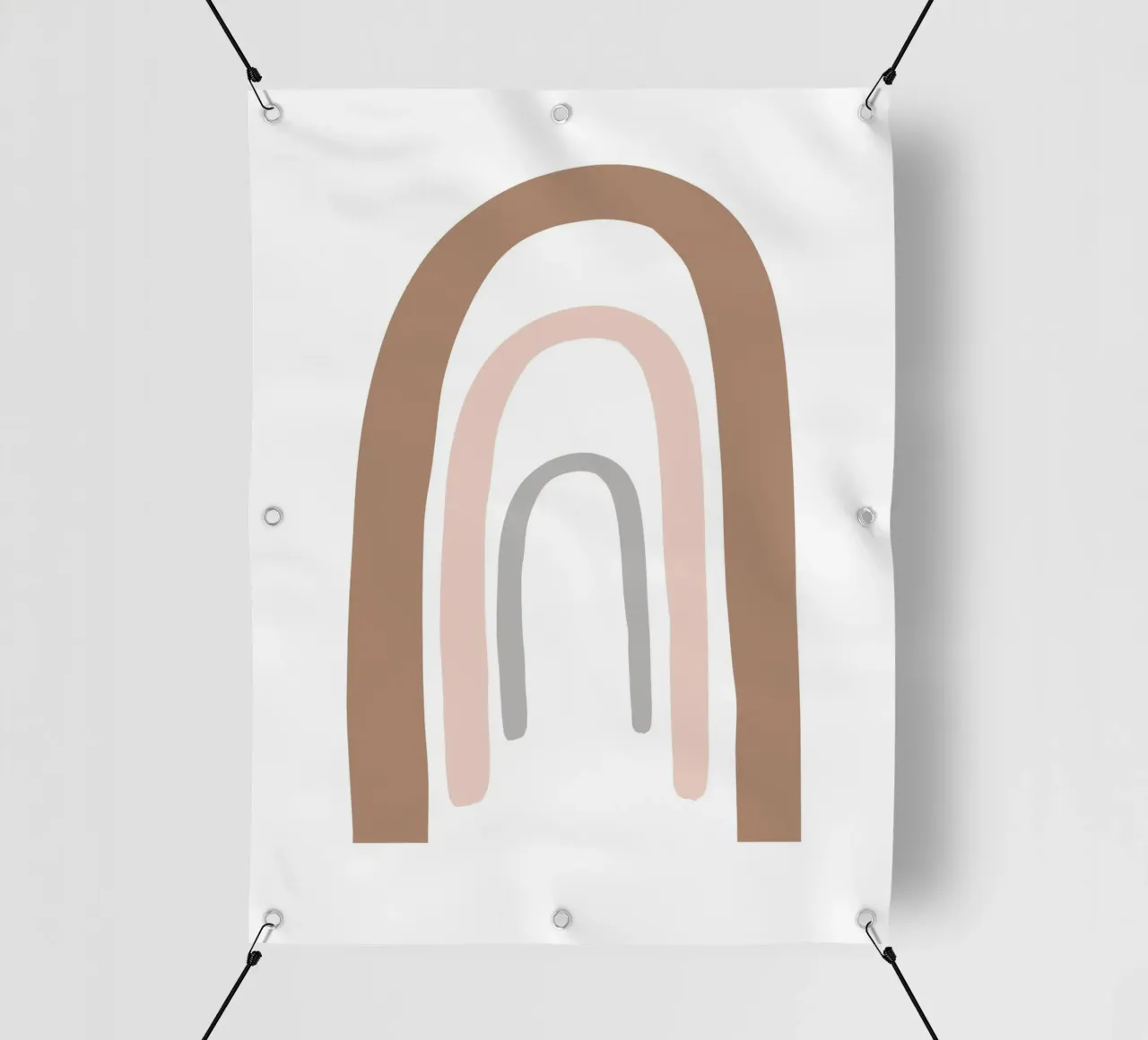 Arcobaleno boho - Design astratto a tinte pastello telo in pvc da Whole©